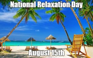 national relaxation day beach