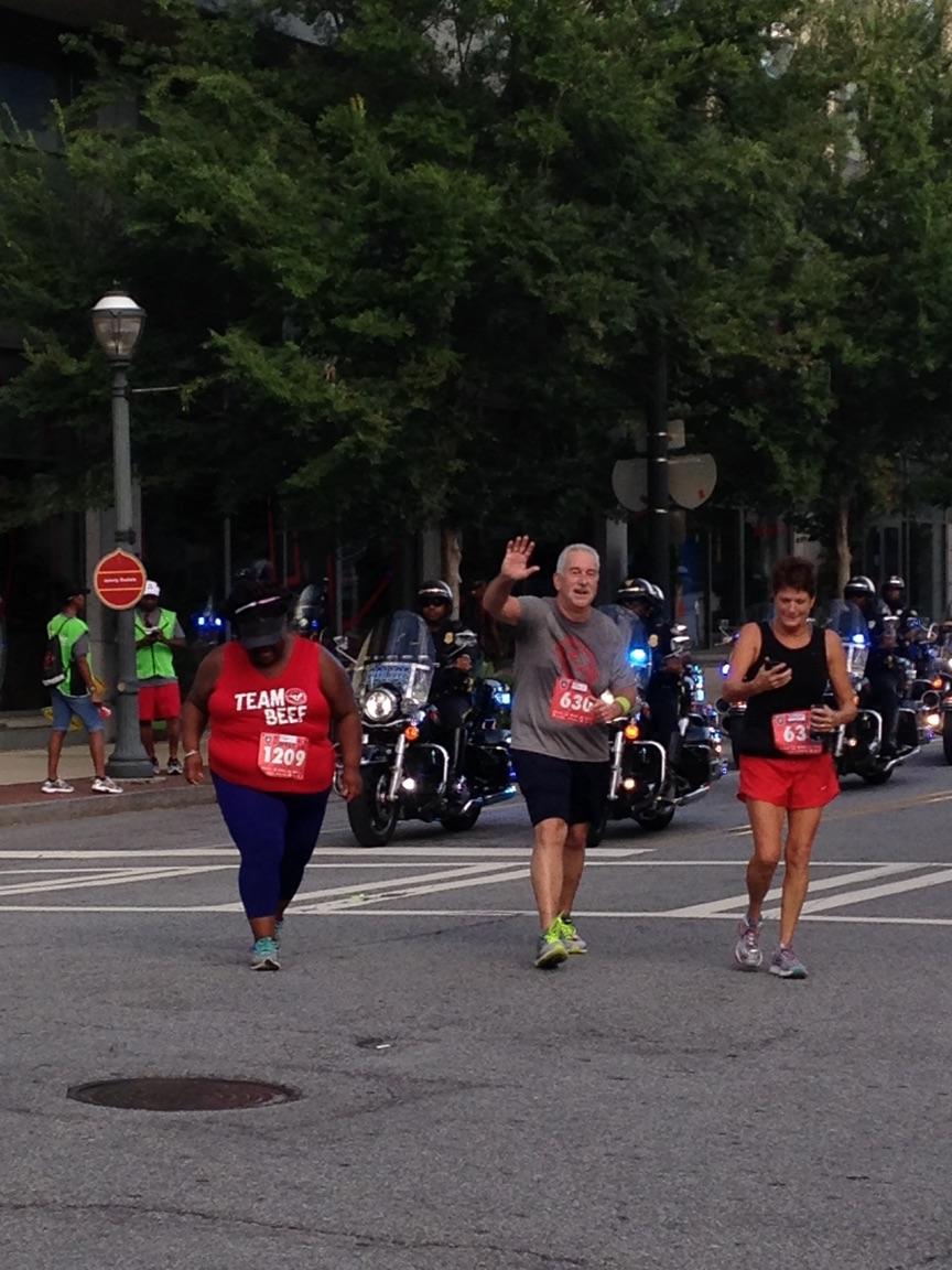 Atlanta's Finest 5k 2016 Police Escort Finish