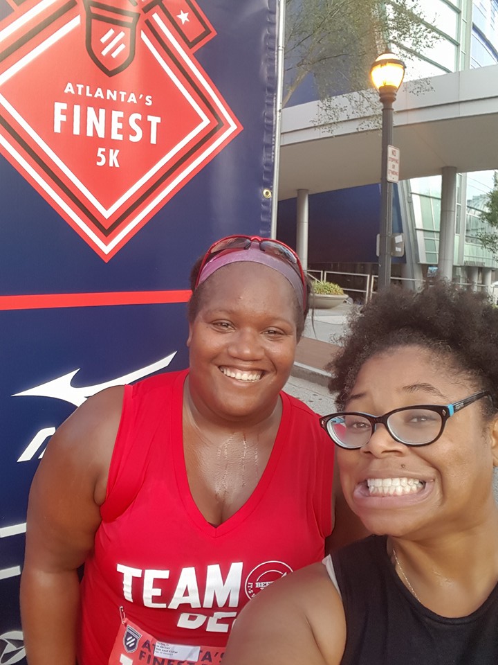 Angie and me Atlanta's Finest 5k 2016