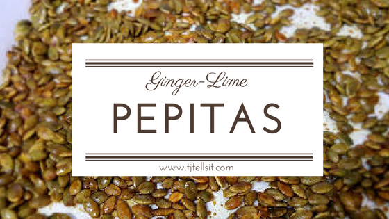 Ginger-Lime Roasted Pepitas (Pumpkin Seeds): Great Pre-Workout or Post-Workout Snack