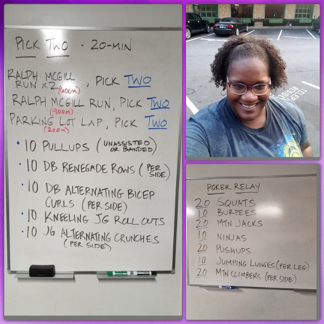 If you ever wondered what happens during a FitWit workout, check out the boards!